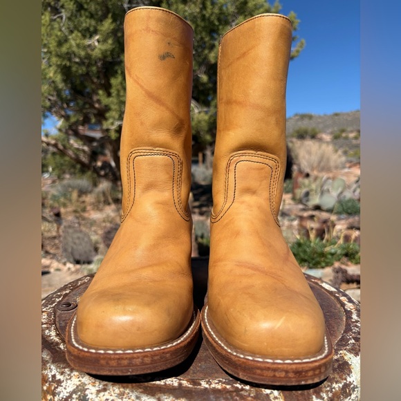 FRYE Campus 10L Short Boots In Banana Vintage - Picture 8 of 16